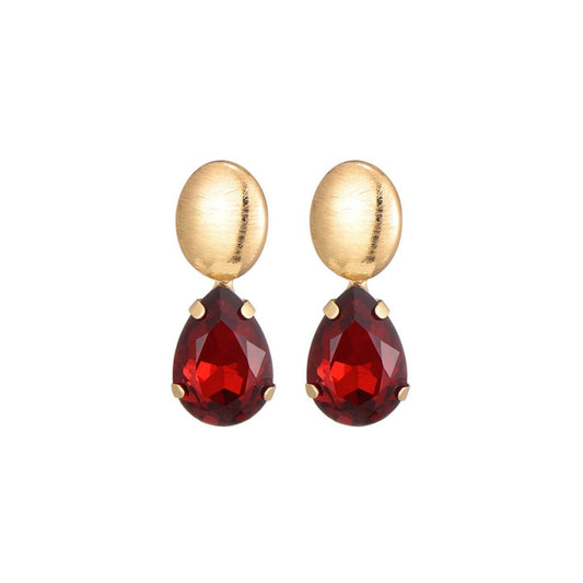 Gold Drop Crystal Mini Rood