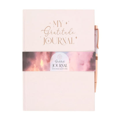 Gratitude Journal Met Rozenkwarts Pen