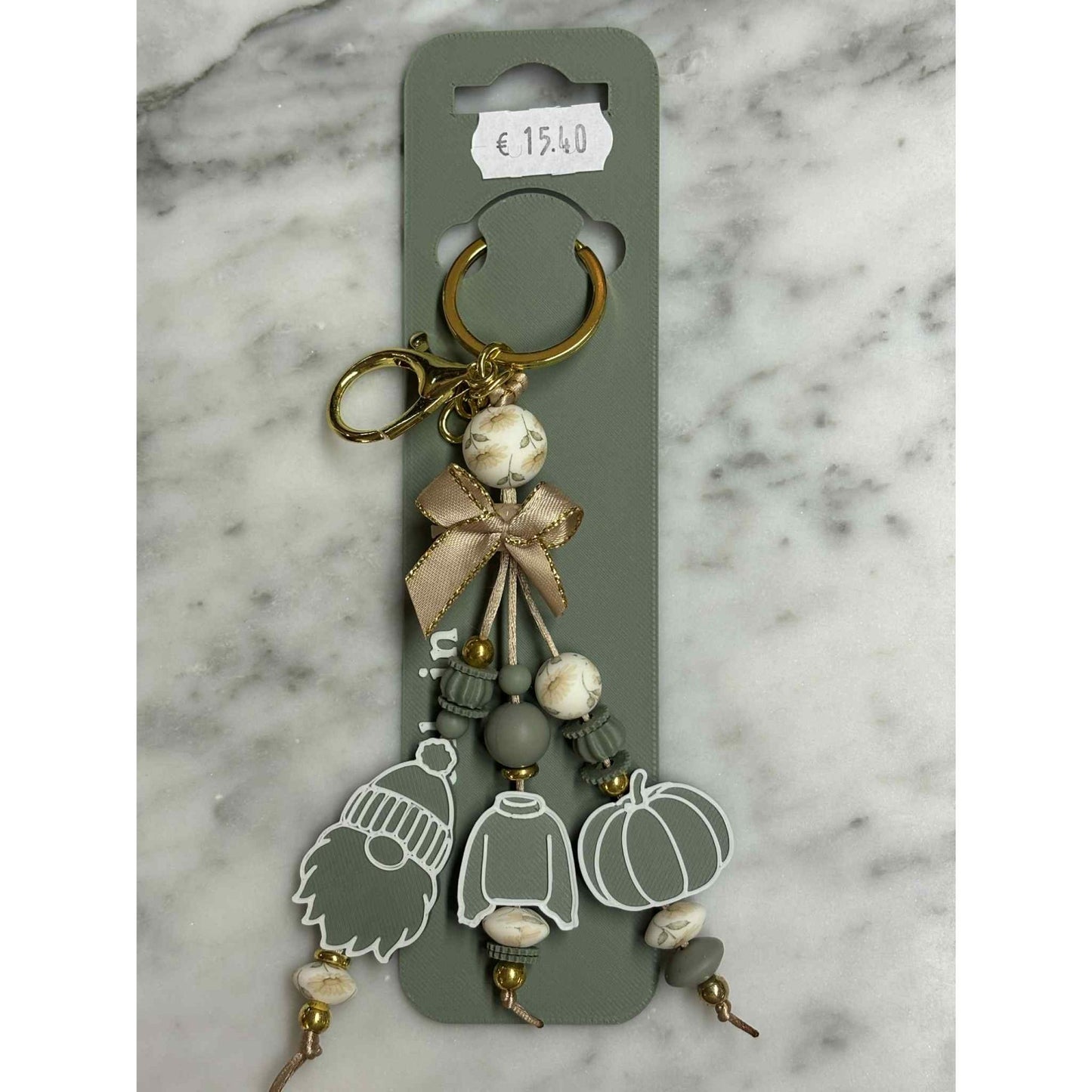 Herfst Sleutelhanger Bundel Olijfgroen