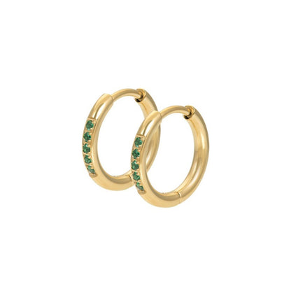 Emerald Hoops