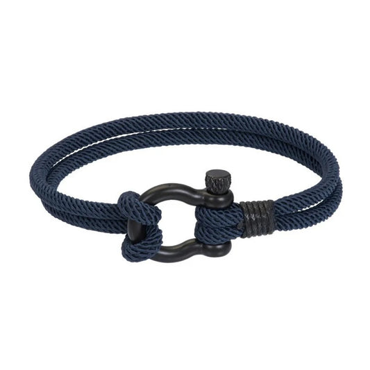 Jimi Armband IXXXI Jewelry Blauw/Zwart 21cm