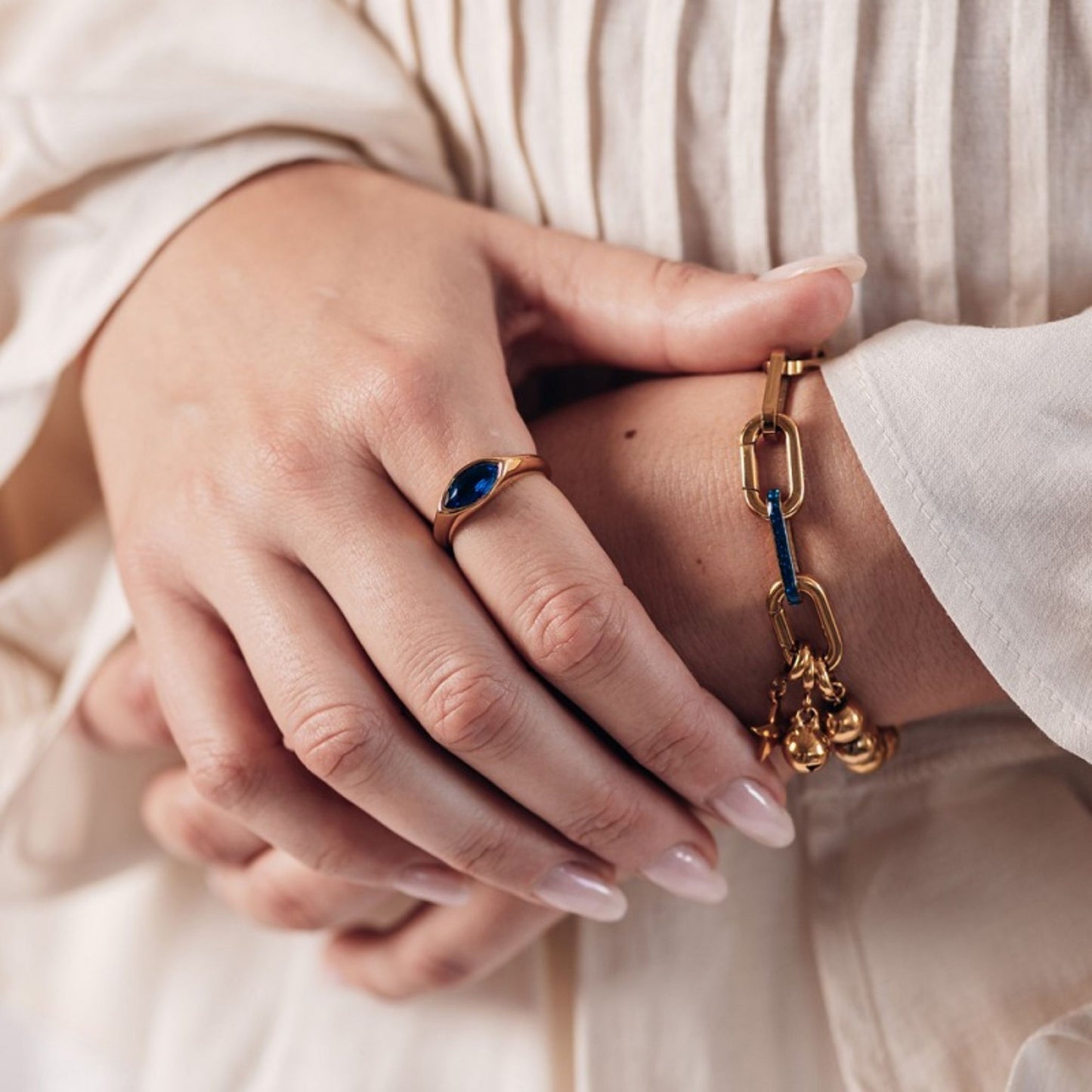 Jolie Capri Blue Ring