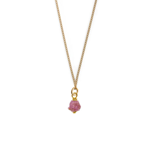 Birthstone ketting Juli - Robijn