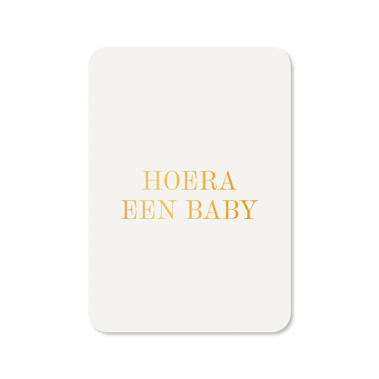 Wenskaart – Hoera een baby