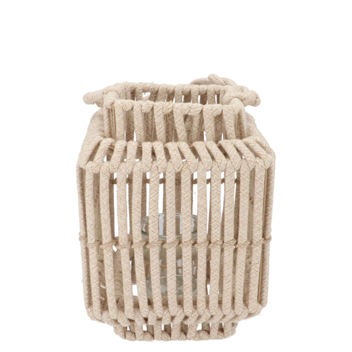 Windlicht Cruz – Naturel Touwdesign 13x19 cm