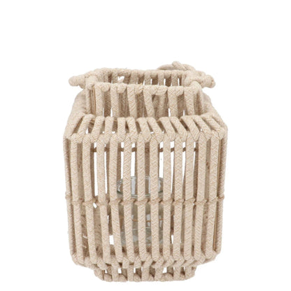Windlicht Cruz – Naturel Touwdesign 13x19 cm