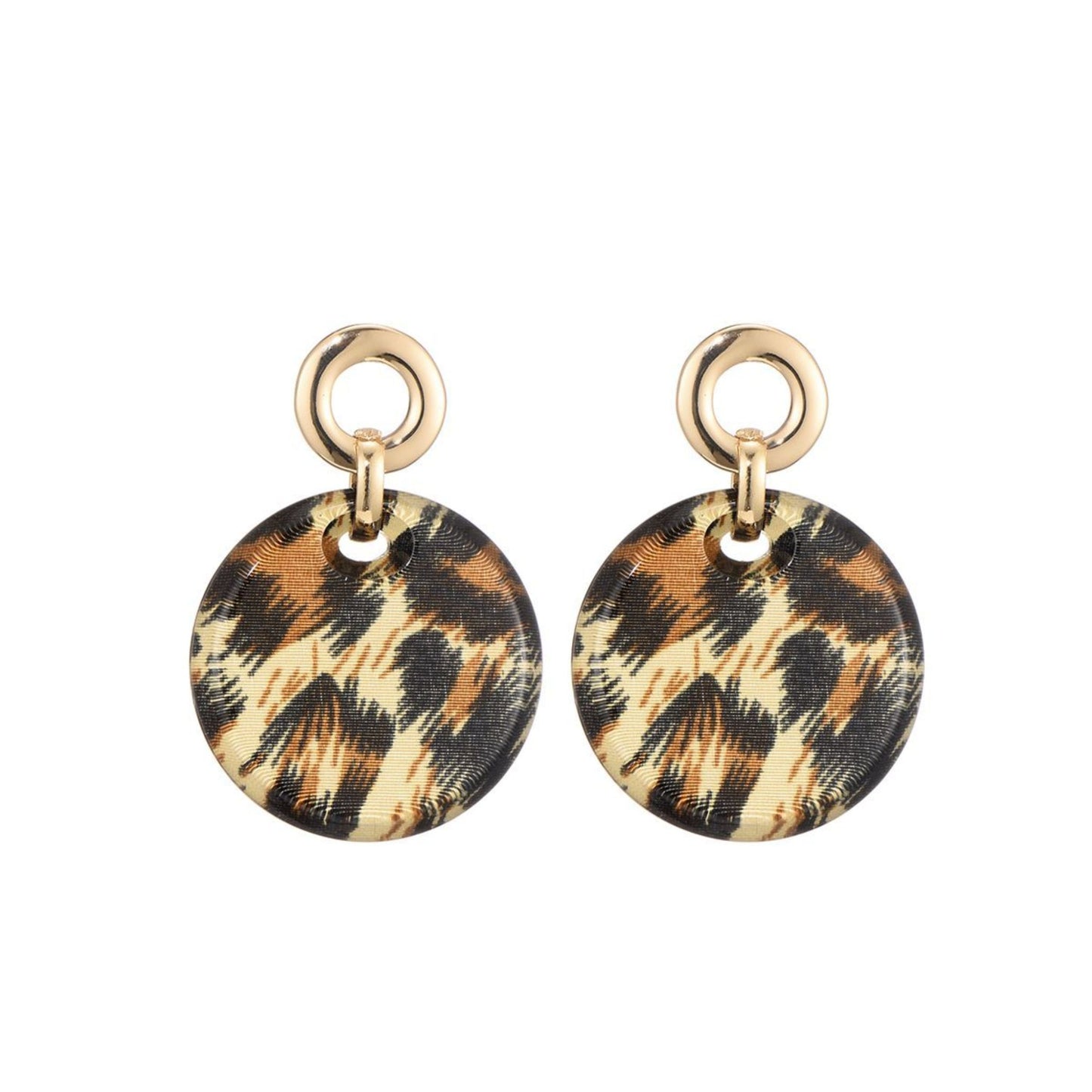 Leopard Circle Oorbellen