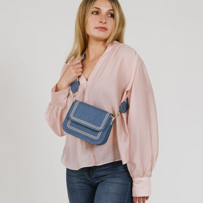 Levi Schoudertas Blauw