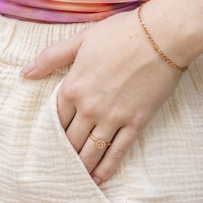 Lucia Small Peach Ring