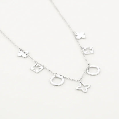 Lucky Dangle Ketting Zilver