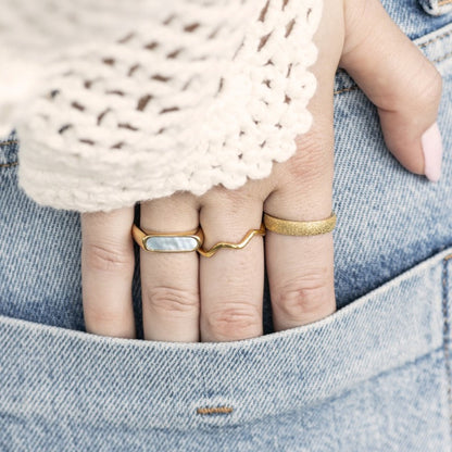 Sandblasted 4MM Ring