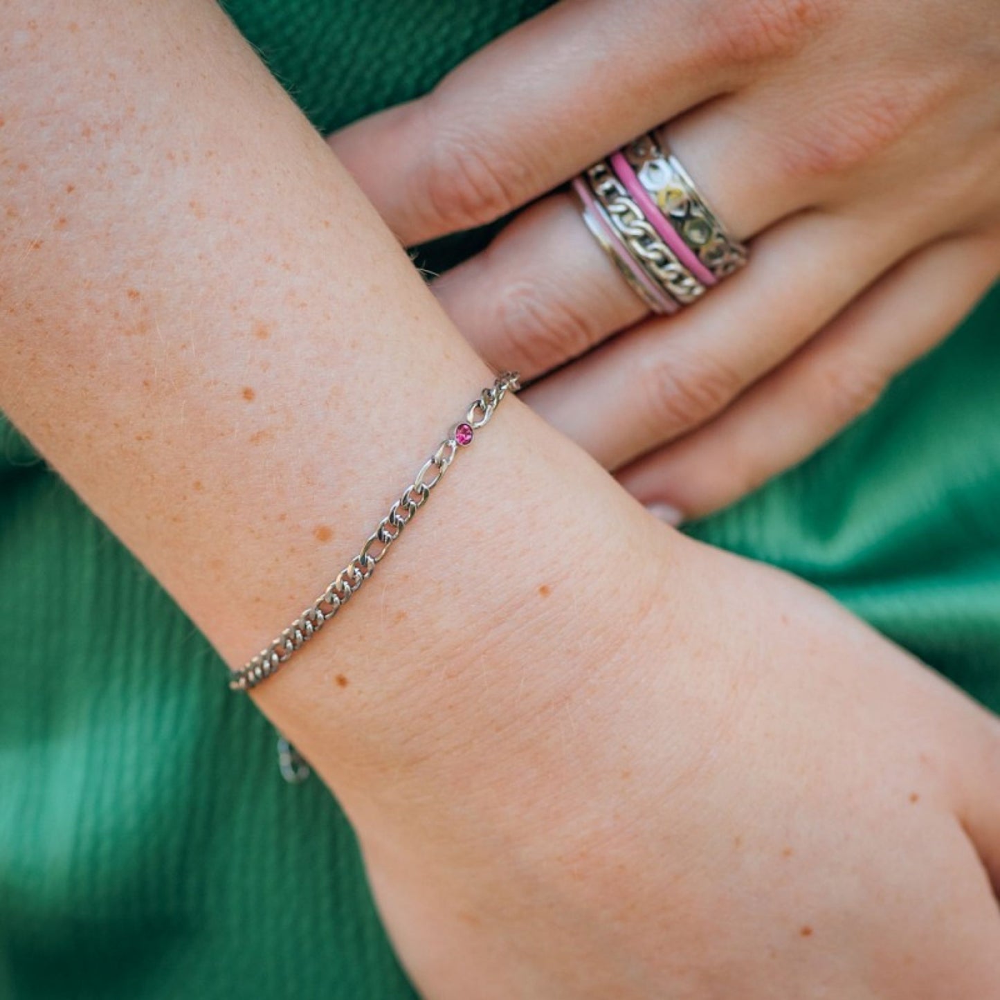 Memories Fuchsia Armband