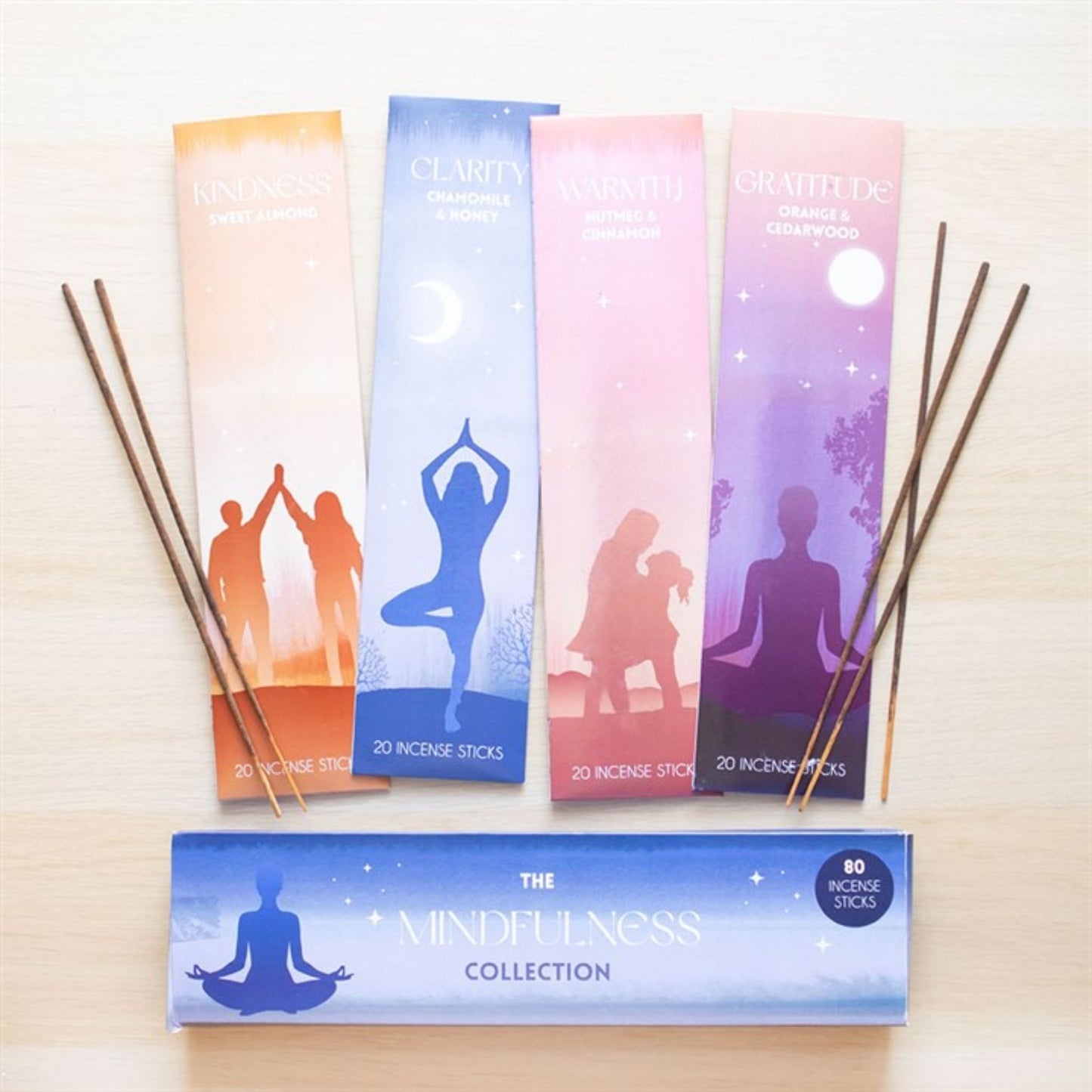 Mindfulness Wierook Set van 4 Soorten