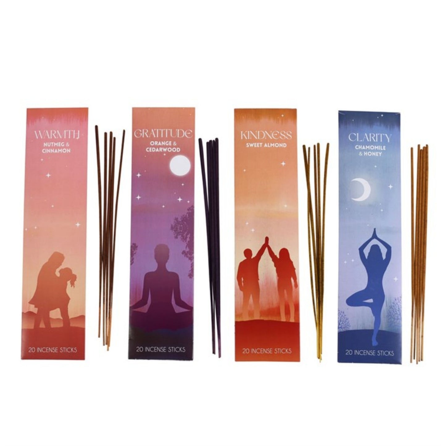 Mindfulness Wierook Set van 4 Soorten