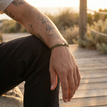 Nomad Armband Bosgroen/Goud