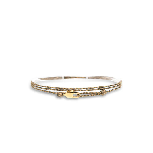 Nomad Armband Groen-Beige/Goud