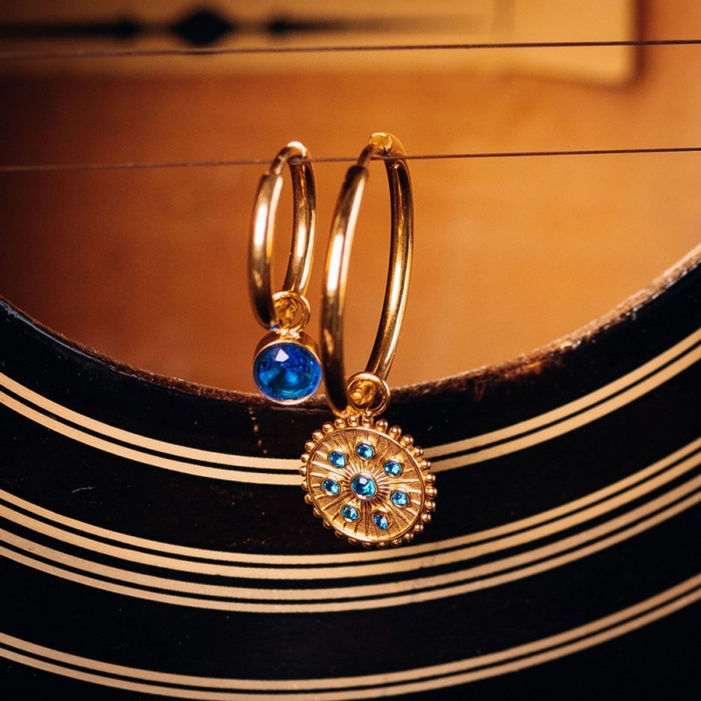 Oorbedeltjes Capri Blue