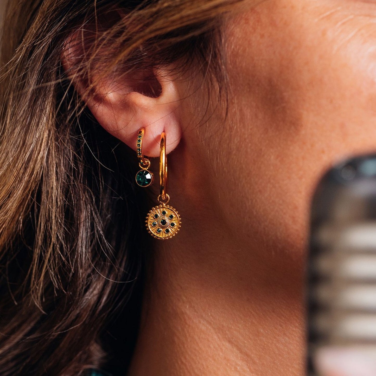 Oorbedeltjes Emerald