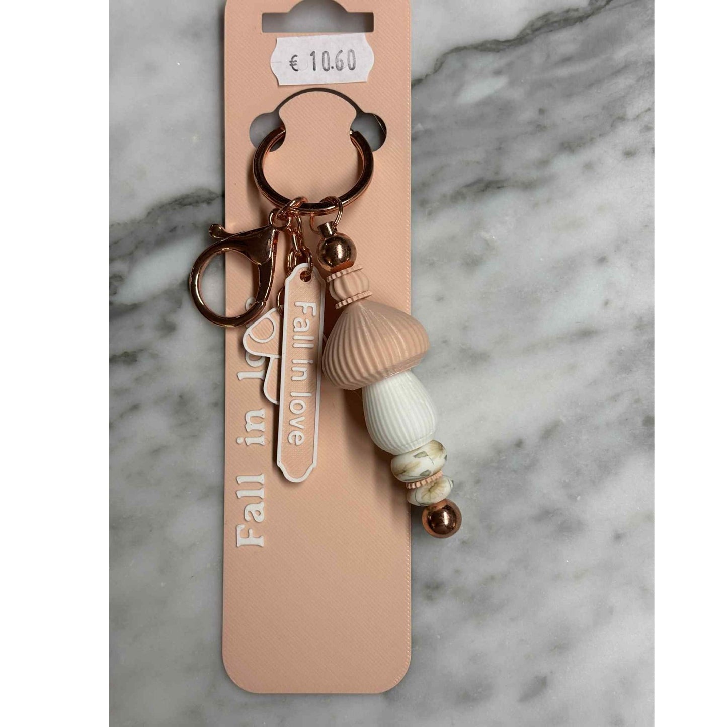 Paddenstoel Sleutelhanger Blush