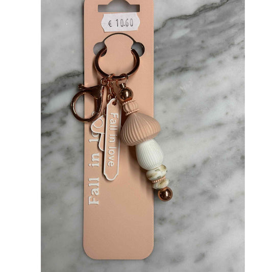 Paddenstoel Sleutelhanger Blush