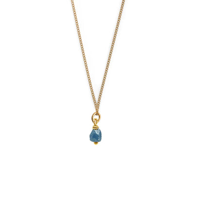 Birthstone ketting September - Saffier