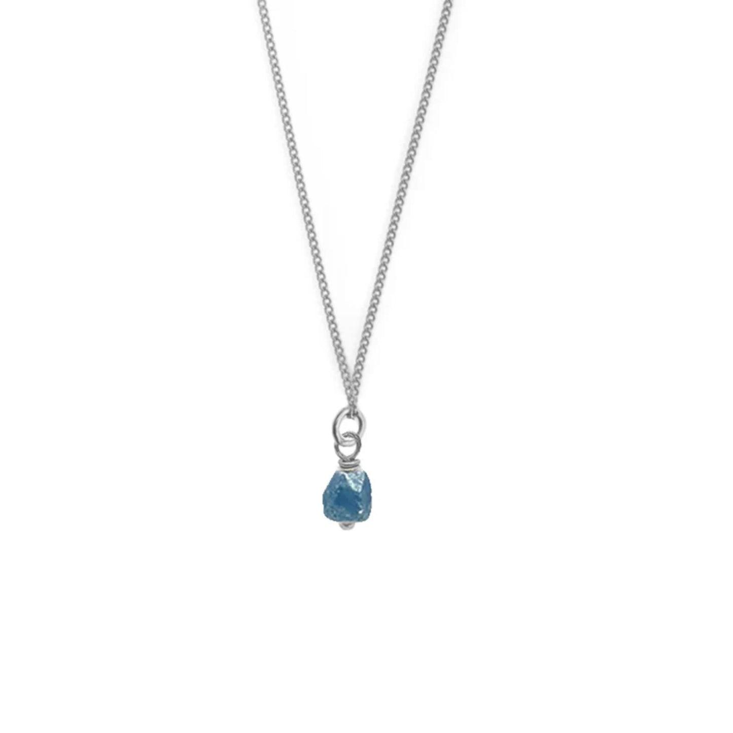 Birthstone ketting September - Saffier