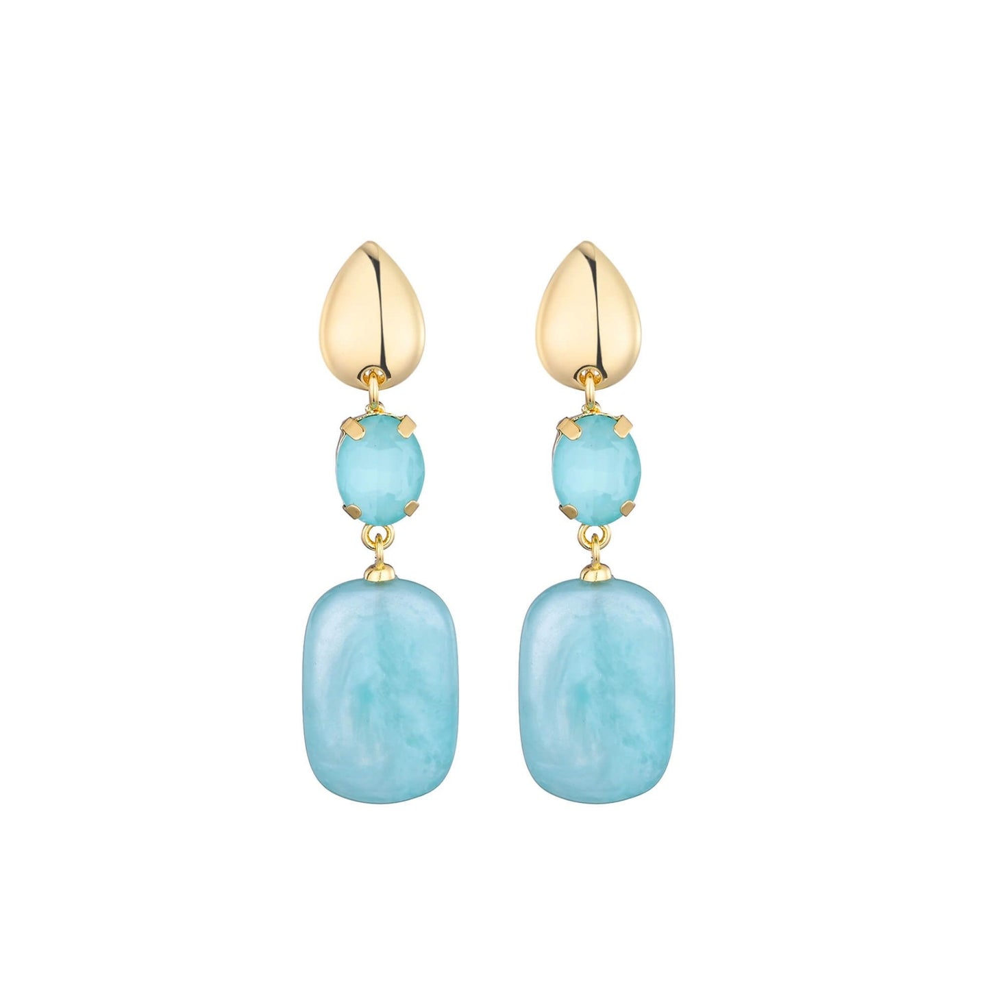 Serena Oorbellen Turquoise