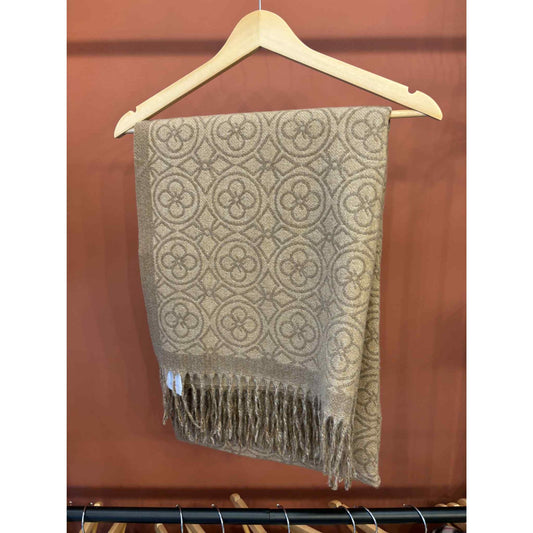 Sjaal Monogram taupe