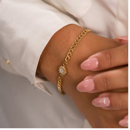 Lucia Small Crystal Armband