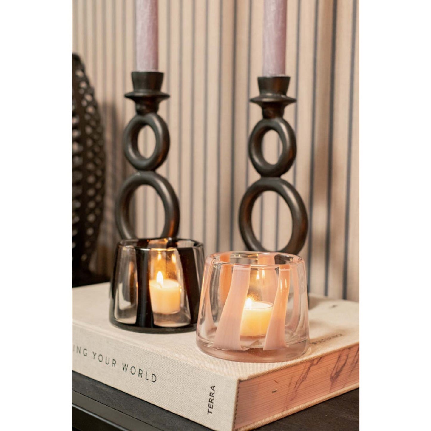 Theelichthouder Twist – 8 cm