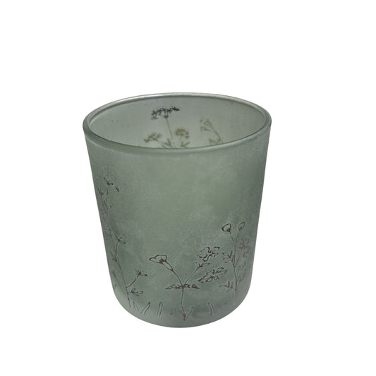 Theelichthouder Wilde Grassen Groen – H8 cm