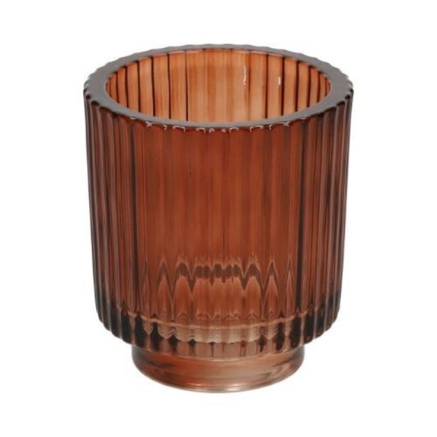 Theelichthouder Imagaine Bruin Glas – H9 x D8 cm