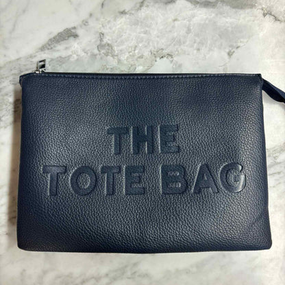 The Tote Bag 3 Vakken Donkerblauw