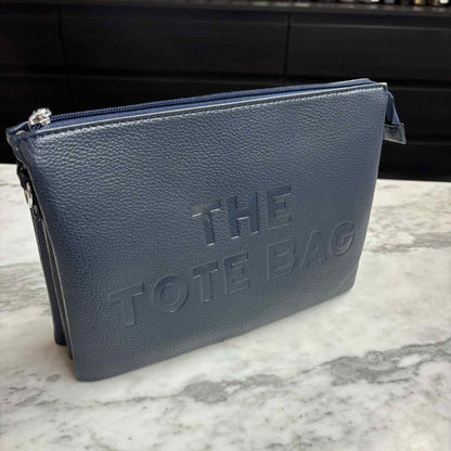 The Tote Bag 3 Vakken Donkerblauw