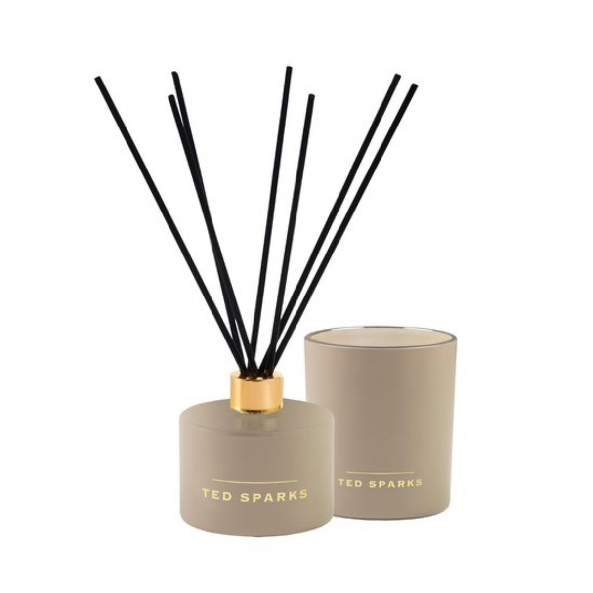 Ted Sparks Giftset Medium – Geurkaars & Diffuser – Tonka & Pepper